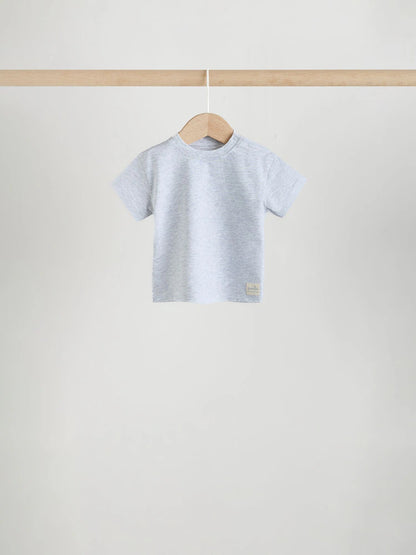 |BabyBoy| Conjunto De 4 Camisetas Azuis De Manga Curta Para Bebês (0 meses a 2 anos)
