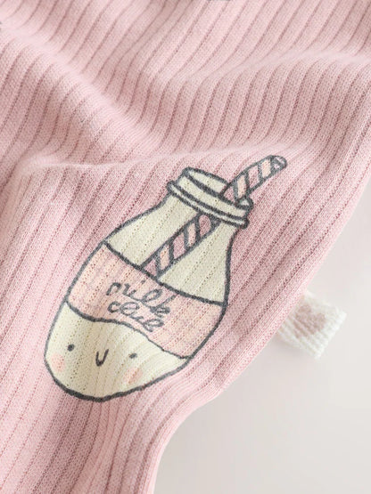 |BabyGirl| Kit com 3 Macacões de Bebê Rosa com Zíper Bidirecional (0 meses a 3 anos)