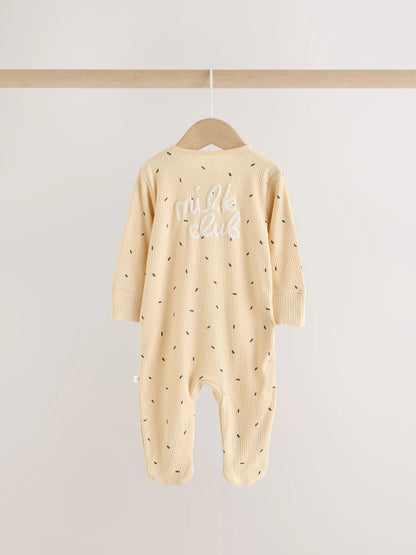 |BabyGirl| Kit com 3 Macacões de Bebê Rosa com Zíper Bidirecional (0 meses a 3 anos)