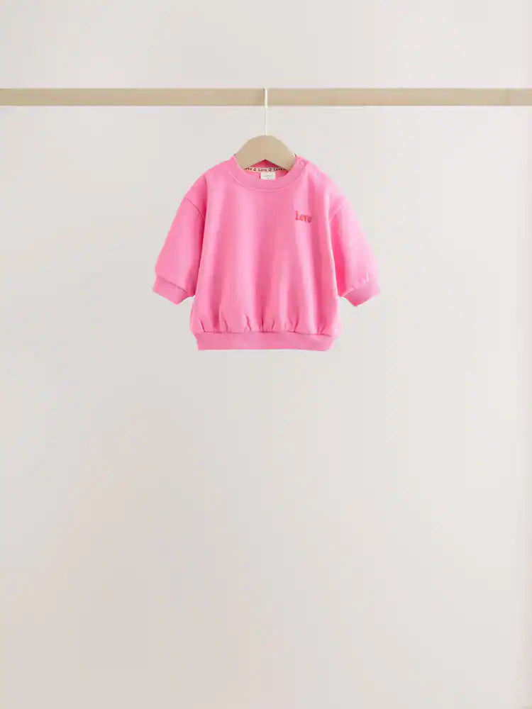 |BabyGirl| Kit com 6 Conjuntos de Bebê (Moletom Estampado e Legging) – 0 meses a 2 anos