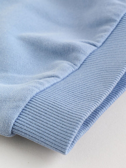 |BabyBoy| Conjunto De Suéter e Calça De Moletom Azul Para Bebê (0 meses a 2 anos)