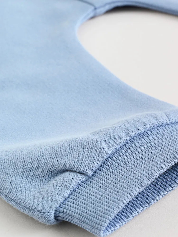 |BabyBoy| Conjunto De Suéter e Calça De Moletom Azul Para Bebê (0 meses a 2 anos)