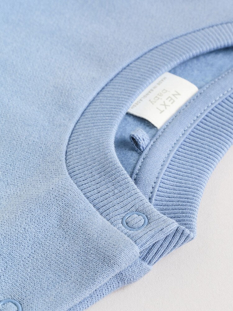 |BabyBoy| Conjunto De Suéter e Calça De Moletom Azul Para Bebê (0 meses a 2 anos)