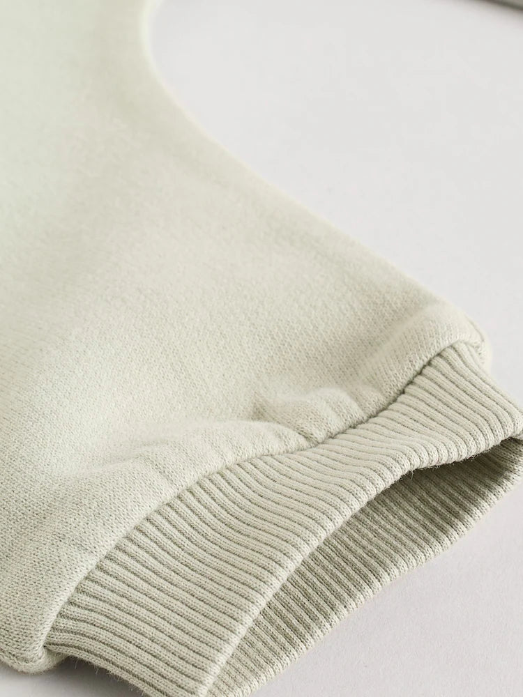 |BabyBoy| Conjunto De Suéter e Calça De Moletom Verde Sálvia Para Bebê (0 meses a 2 anos)