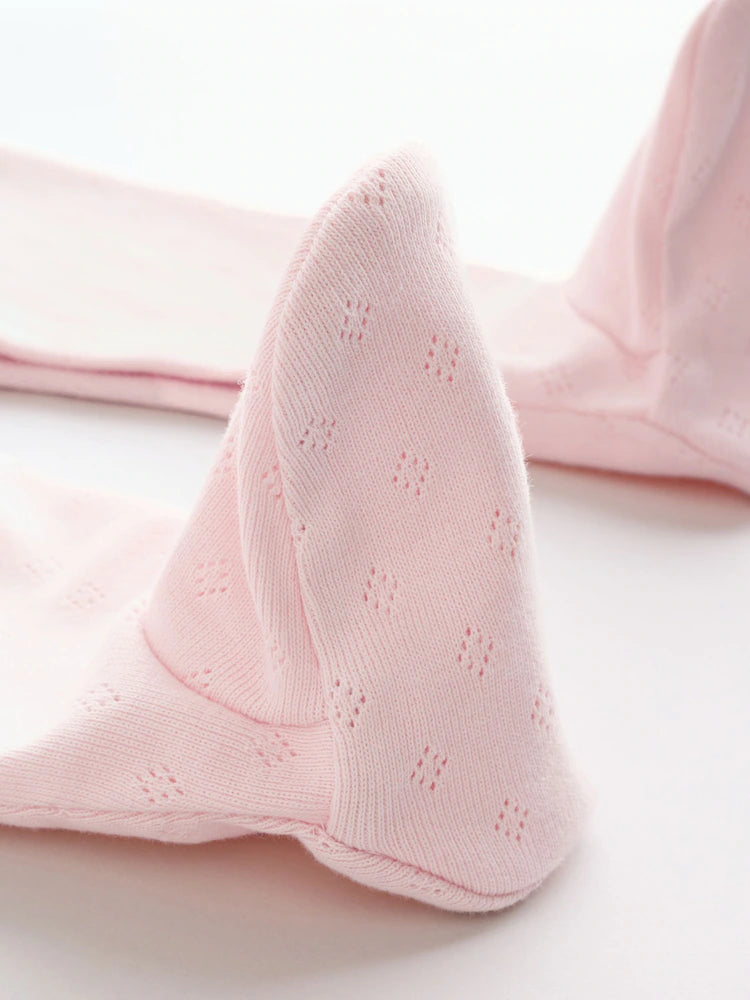 |BabyGirl| Kit com 3 Macacões de Bebê com Estampa Floral e de Coelhinho (Rosa) (0 meses a 2 anos)