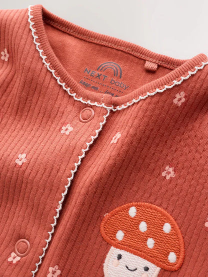 |BabyGirl| Kit Com 4 Macacões De Bebé com Estampado Floral Variado (0 meses a 3 anos)