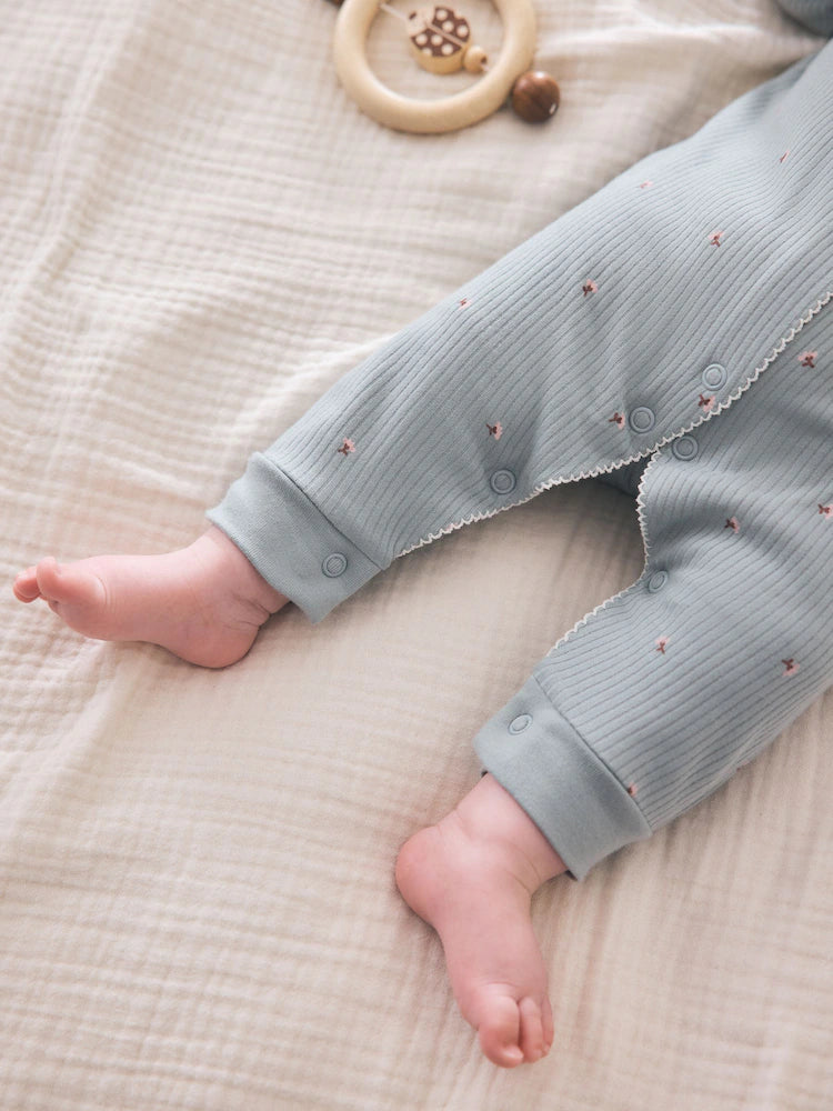 |BabyGirl| Kit Com 4 Macacões De Bebé com Estampado Floral Variado (0 meses a 3 anos)