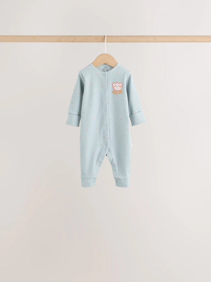 |BabyGirl| Kit Com 4 Macacões De Bebé com Estampado Floral Variado (0 meses a 3 anos)