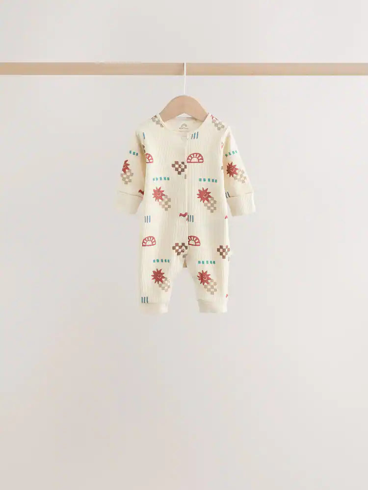 |BabyBoy| Pacote Com 5 Macacões Estampados Para Bebê (Azul/Vermelho) (0 meses a 3 anos)