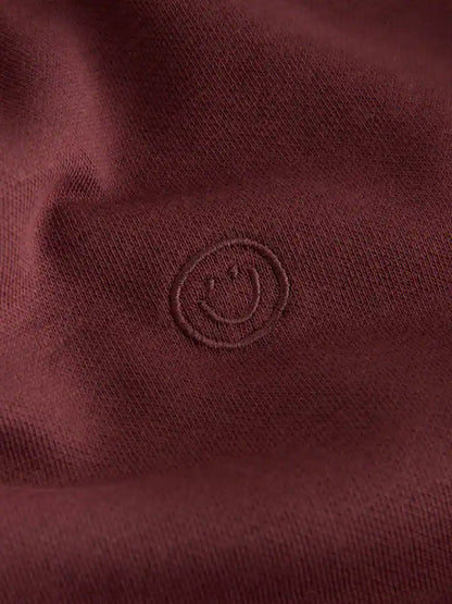 |Girl| Conjunto de Jogger e Moletom Gola Careca Vermelho-Ferrugem (3 meses a 7 anos)