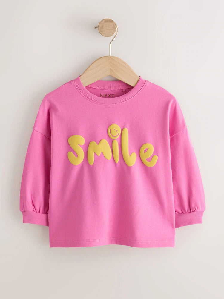 |Girl| Kit com 4 Camisetas de Manga Longa com Estampa de Pato Verde (3 meses a 7 anos)