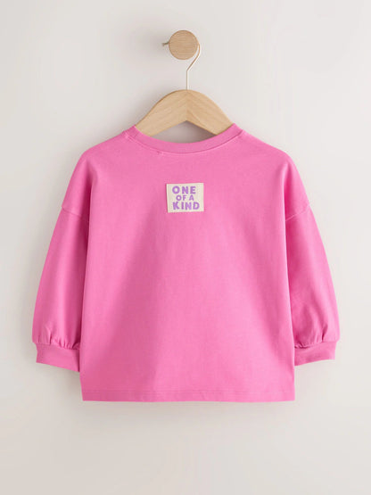 |Girl| Kit com 4 Camisetas de Manga Longa com Estampa de Pato Verde (3 meses a 7 anos)