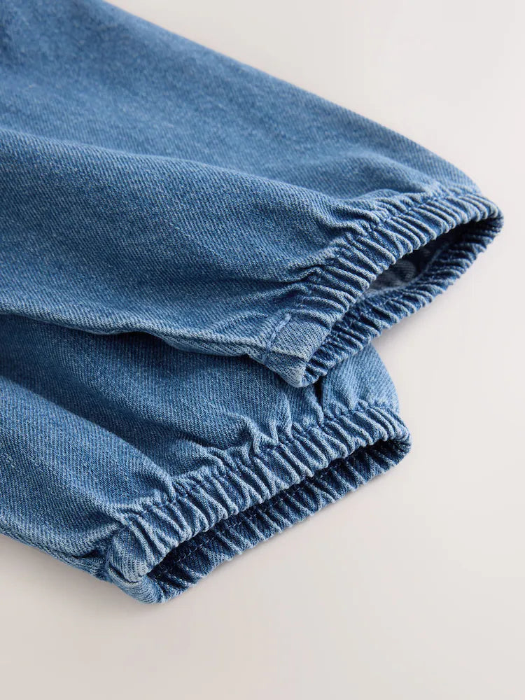 |BabyGirl| Macacão Azul Jeans Para Bebê (0 meses a 2 anos)