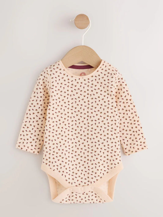 |BabyGirl| Conjunto De 2 Peças Para Bebê: Body De Manga Longa e Jardineira De Veludo Cotelê Vermelho (0 meses a 2 anos)