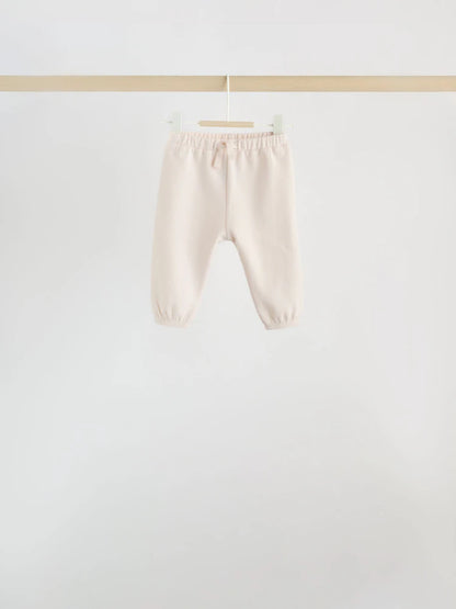|BabyGirl| Conjunto de Moletom Rosa (Blusa e Calça Jogger) (0 meses a 3 anos)