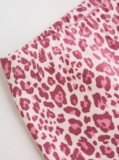 |BabyGirl| Conjunto De 6 Peças De Suéter e Leggings Com Estampa De Animal Para Bebês (0 meses a 2 anos)