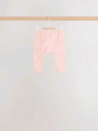 |BabyGirl| Conjunto De 6 Peças Para Bebê: Camiseta De Manga Longa e Legging (tema: ratinha fada rosa) – tamanhos de 0 meses a 2 anos