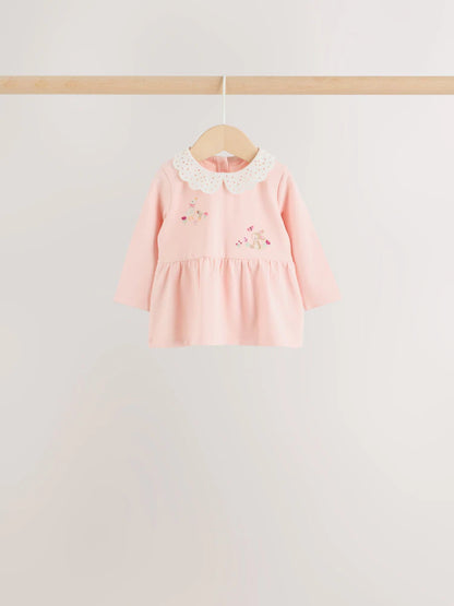 |BabyGirl| Conjunto De 6 Peças Para Bebê: Camiseta De Manga Longa e Legging (tema: ratinha fada rosa) – tamanhos de 0 meses a 2 anos