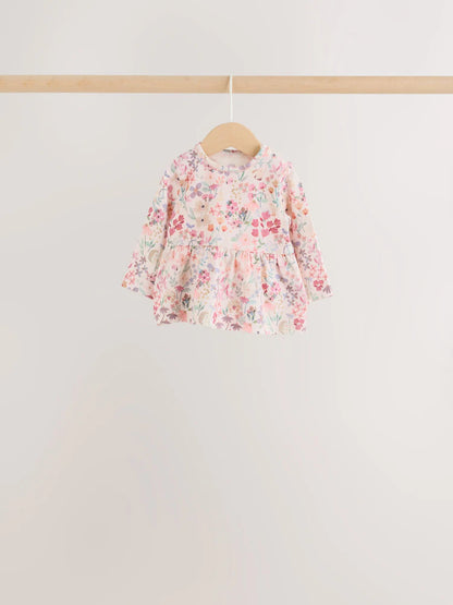 |BabyGirl| Conjunto De 6 Peças Para Bebê: Camiseta De Manga Longa e Legging (tema: ratinha fada rosa) – tamanhos de 0 meses a 2 anos