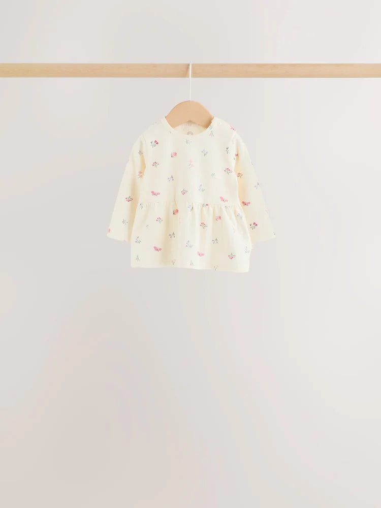 |BabyGirl| Conjunto De 6 Peças Para Bebê: Camiseta De Manga Longa e Legging (tema: ratinha fada rosa) – tamanhos de 0 meses a 2 anos