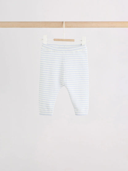 |BabyBoy| Conjunto de Bebê com Colete de Tricô Azul, Body e Calça (0 meses a 3 anos)