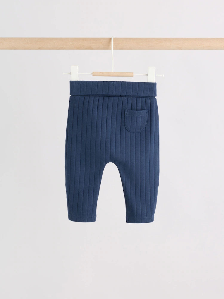 |BabyBoy| Conjunto de Body Polo e Legging para Bebê – Azul-marinho (0 meses a 2 anos)