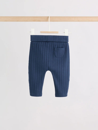 |BabyBoy| Conjunto de Body Polo e Legging para Bebê – Azul-marinho (0 meses a 2 anos)