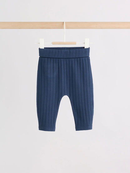 |BabyBoy| Conjunto de Body Polo e Legging para Bebê – Azul-marinho (0 meses a 2 anos)