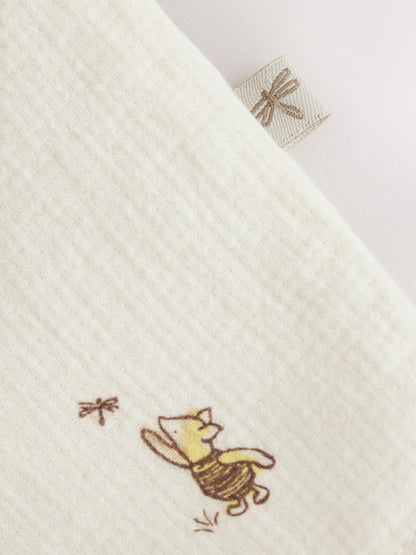 |BabyBoy| Conjunto Neutro De Jardineira e Body Para Bebê do Ursinho Pooh (0 meses a 2 anos)