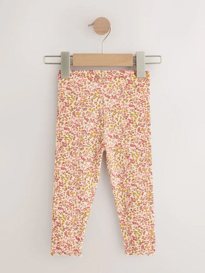 |Girl| Kit com 5 Leggings Caneladas Roxas (3 meses a 7 anos)