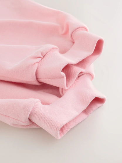 |Girl| Blusa de Manga Longa Rosa-Claro com Aplique de Natal (3 meses a 7 anos)