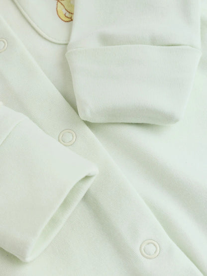 |BabyBoy| Conjunto De 3 Macacões Amarelos Do Ursinho Pooh Para Bebês (0 meses a 2 anos)