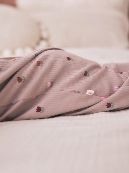 |BabyGirl| Kit Com 4 Macacões de Bebê com Estampa Floral Laranja (0 meses a 3 anos)