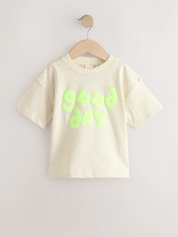 |Girl| Camiseta Cinza Nep De Manga Curta (3 meses a 7 anos)