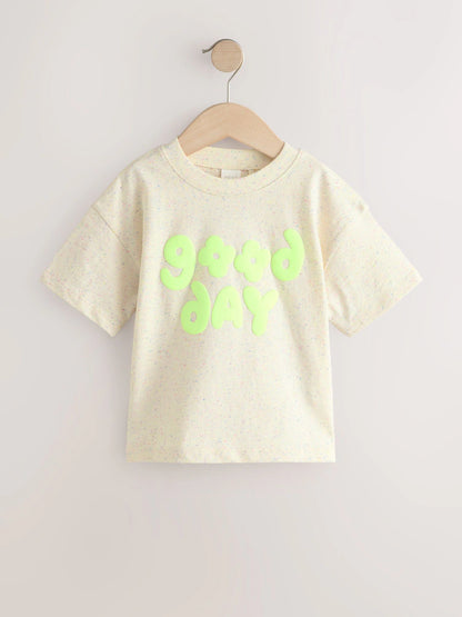 |Girl| Camiseta Cinza Nep De Manga Curta (3 meses a 7 anos)