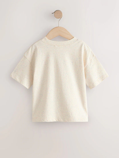 |Girl| Camiseta Cinza Nep De Manga Curta (3 meses a 7 anos)