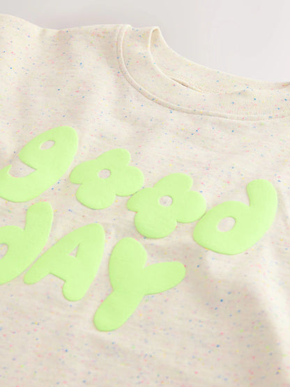 |Girl| Camiseta Cinza Nep De Manga Curta (3 meses a 7 anos)