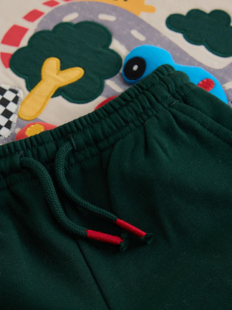 |Boy| Conjunto Jogger Cru com Gola Careca (3 meses a 7 anos)