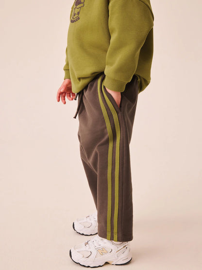 |Boy| Conjunto Jogger Verde-Oliva com Gola Careca (3 meses a 7 anos)