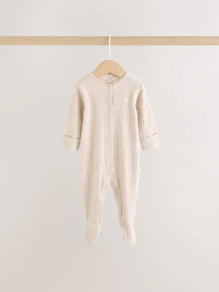 |BabyBoy| Kit Com 3 Macacões De Bebê Com Estampa de Animais (Cores Neutras) – 0 a 2 Anos