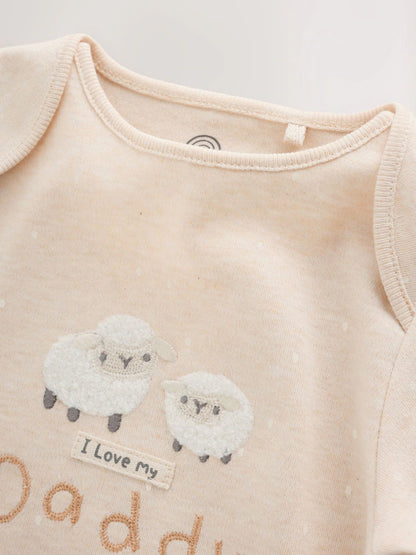 |BabyBoy| Body De Bebê Unissex De Manga Longa "I Love My Daddy"