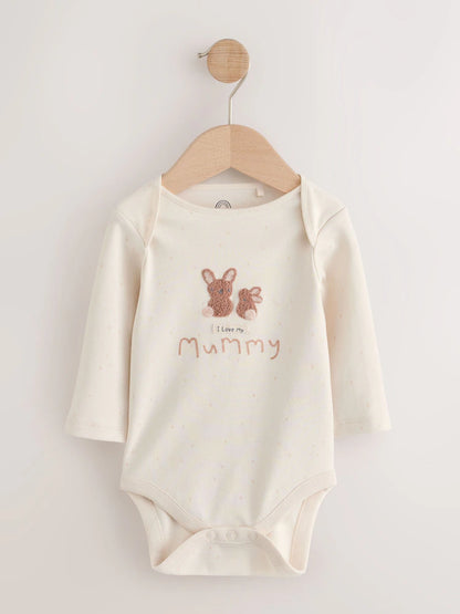 |BabyGirl| Body De Bebê Unissex De Manga Longa "I Love My Mummy"