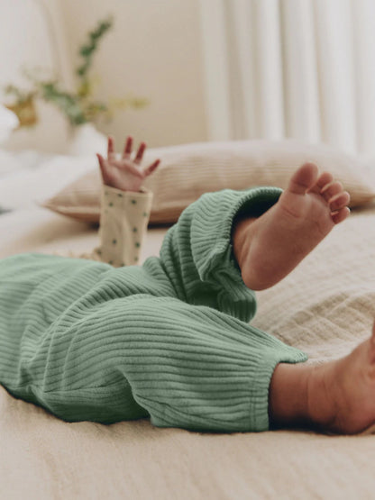 |BabyBoy| Conjunto De Jardineira e Body Verde Para Bebê (0 meses a 2 anos)