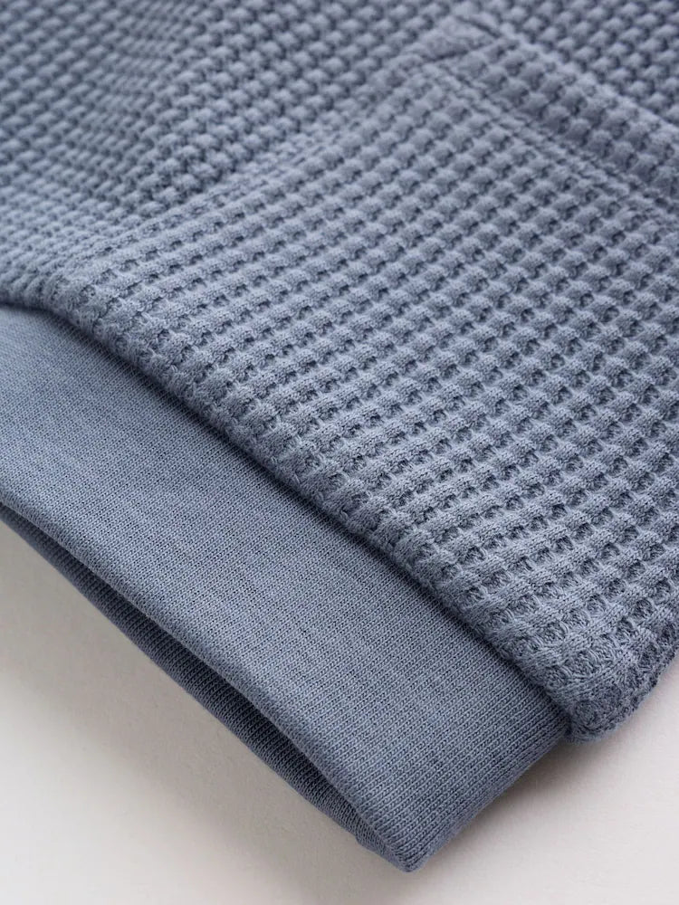 |BabyBoy| Conjunto De Blusa Texturizada e Legging Azul Para Bebês (0 meses a 2 anos)
