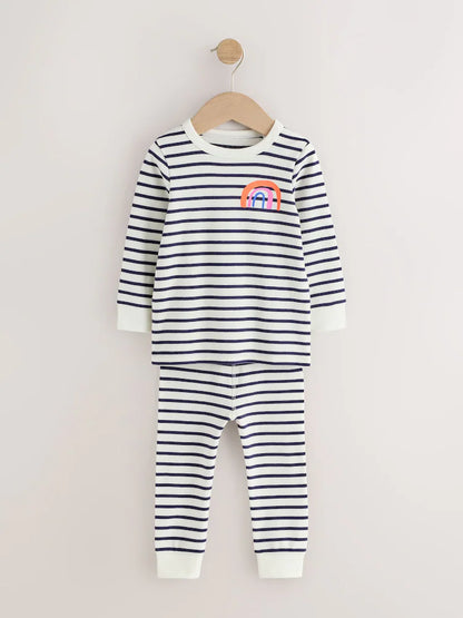 |Girl| Kit com 3 Pijamas Aconchegantes Rosa/Azul (9 meses a 12 anos)