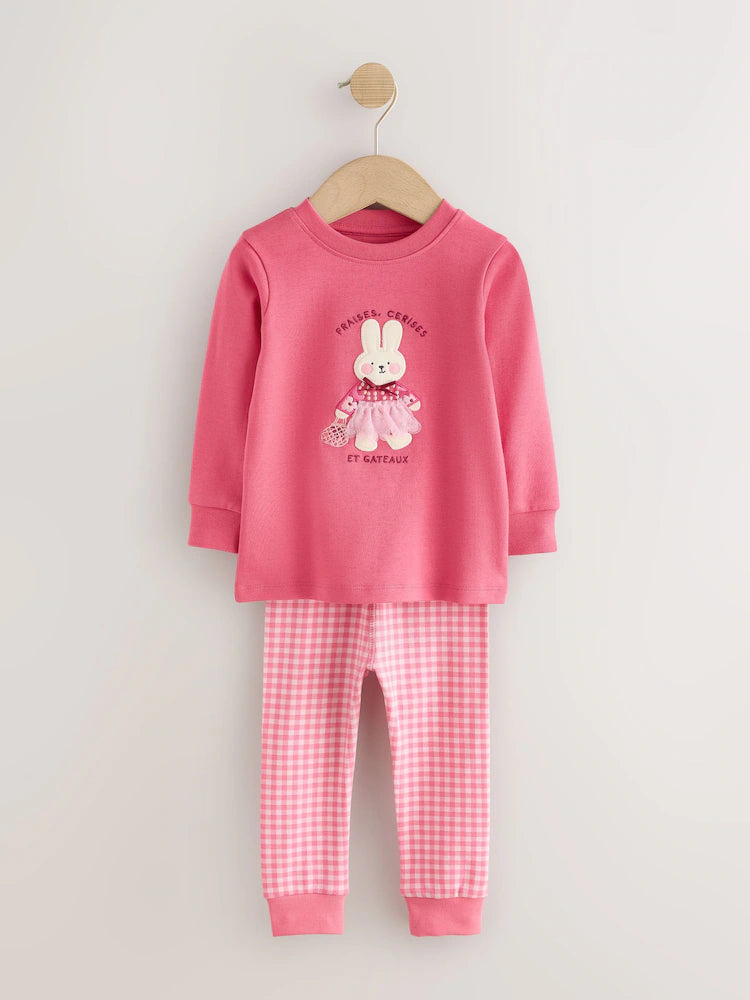 |Girl| Kit com 3 Pijamas Aconchegantes Rosa (9 meses a 12 anos)