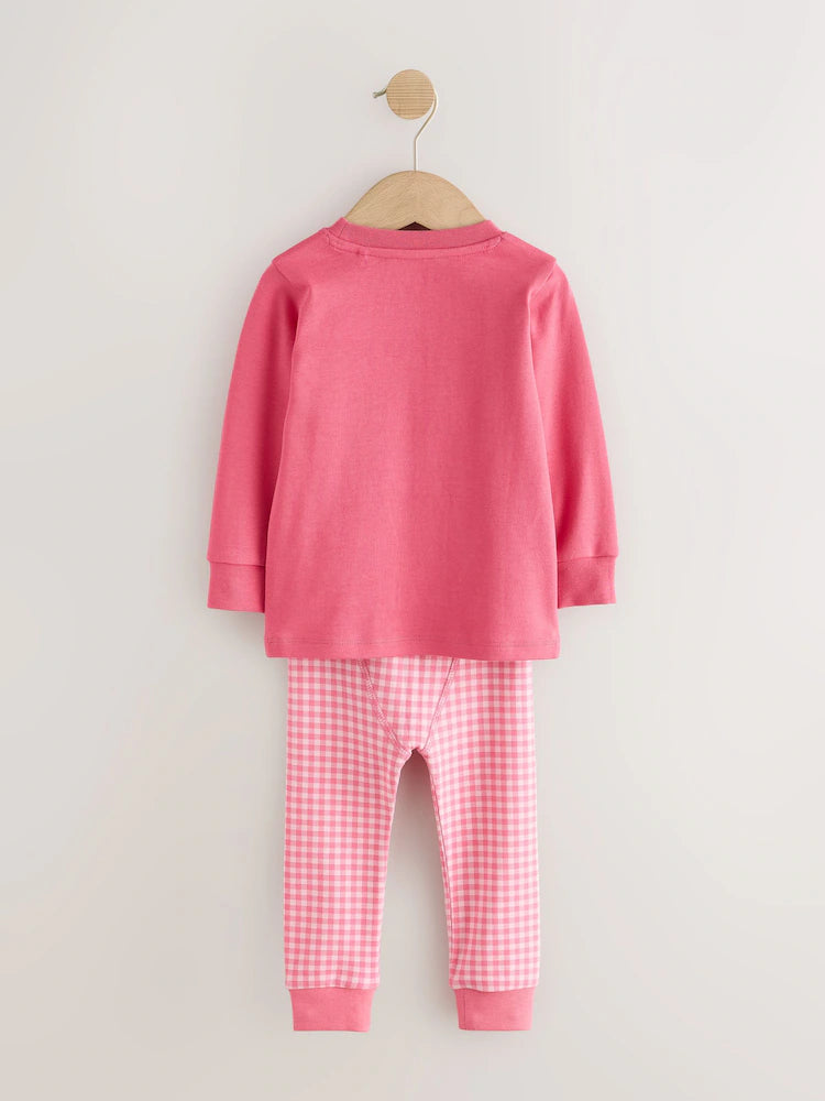 |Girl| Kit com 3 Pijamas Aconchegantes Rosa (9 meses a 12 anos)