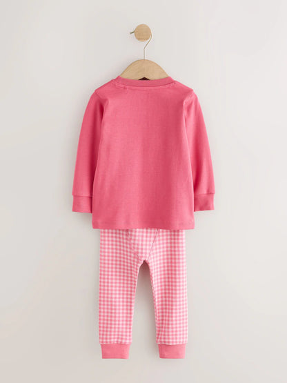 |Girl| Kit com 3 Pijamas Aconchegantes Rosa (9 meses a 12 anos)