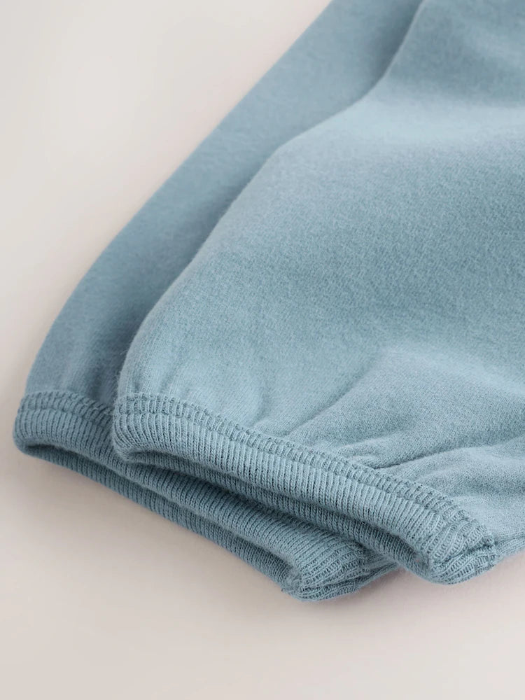 |BabyBoy| Conjunto De Blusa e Legging para Bebé com Estampado de Abóboras Azuis (0 meses a 2 anos)
