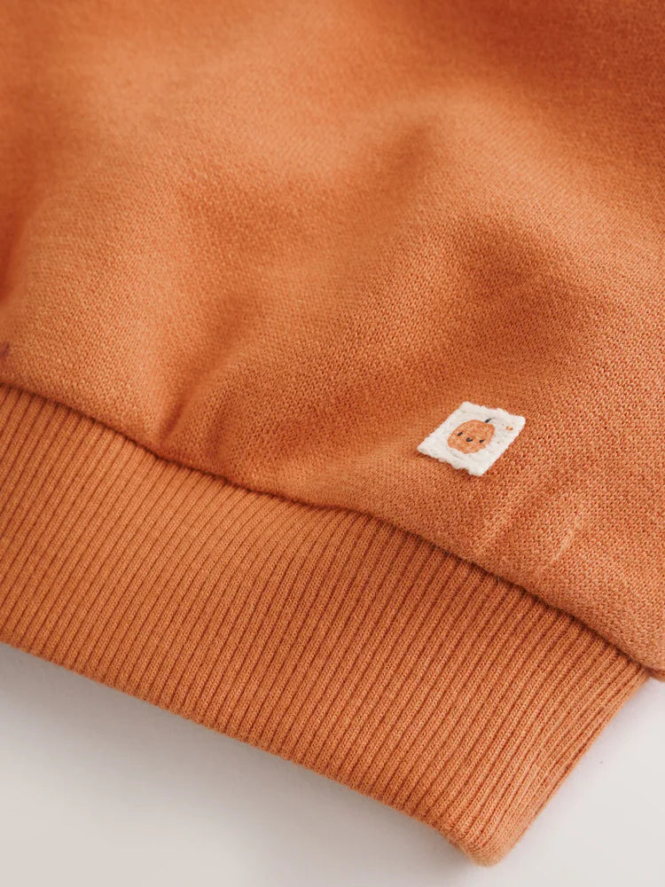 |BabyBoy| Conjunto De Moletom e Legging Para Bebê "Little Pumpkin" Laranja (0 meses a 2 anos)